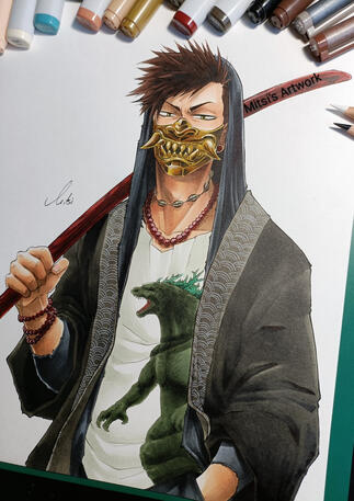 Iwaizumi Hajime - alternate design (trad. Copic Artwork)