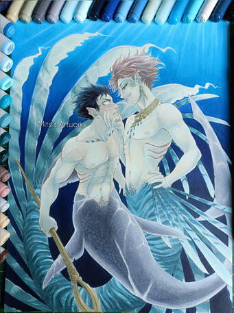 IwaOi MerMay'24 - trad. Copic Artwork
