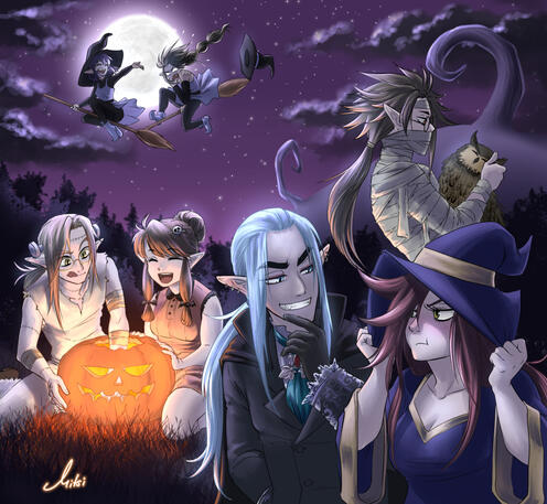 Origion Halloween Special (digital artwork)